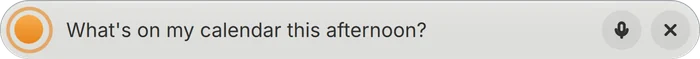 Ada’s voice pill listening: What’s on my calendar this afternoon?